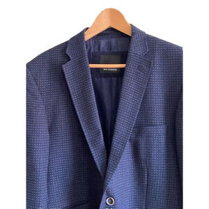 Roy Robson 100% Wool Sport Coat Jacket Size 42 (EU 52) Navy/ Blue EUC